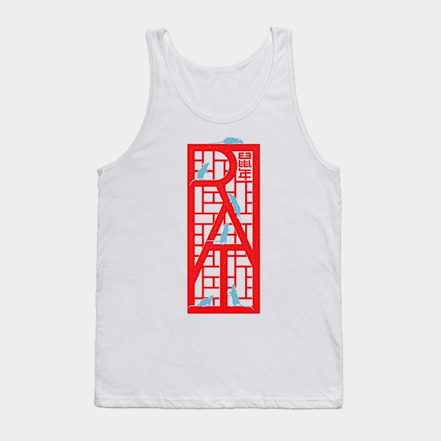 Year of the Rat Tank Top by victorcalahan